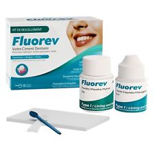 FLUOREV - Ciment Dentaire Ionomère - Kit de Rescellement Temporaire pour Obturat