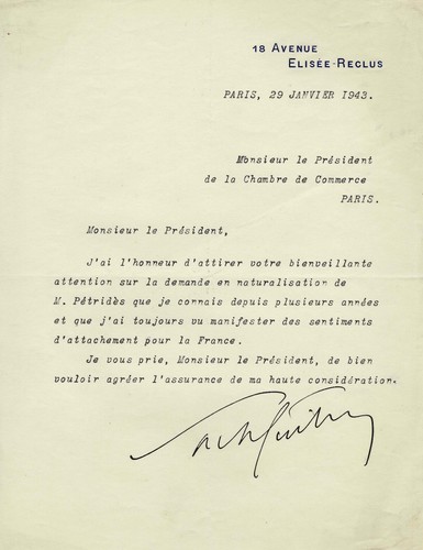 Sacha guitry lettre signée - guitry,