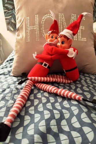Couple lutin noël garçon - noël,