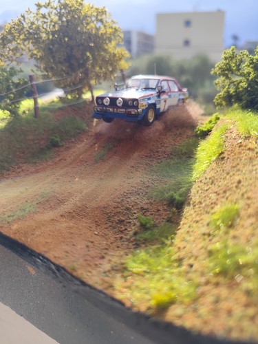 Diorama rallye byron - rallye, 1/43