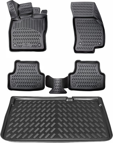 Set tapis caoutchouc bac - tapis,