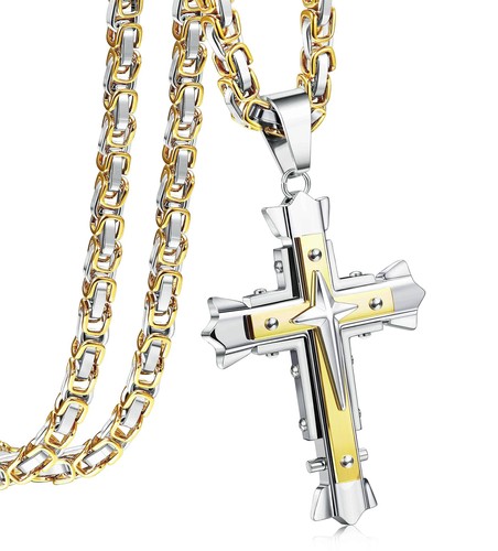 Chaîne croix pour - pour, acier