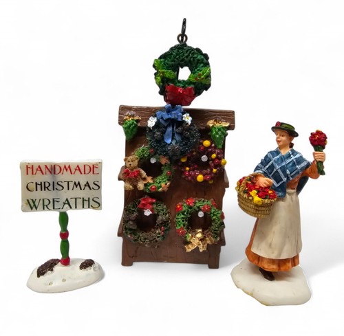 Lemax christmas flower - flower, peddler