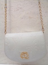 ** BRACCIALINI ** petit sac à main bandoulière en cuir vintage bag 