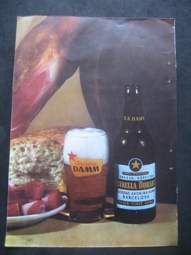 Bière étoile dorée damm - biÈre,