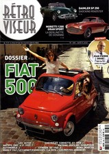 RETROVISEUR n°368 08/2020 FIAT 500 DAIMLER SP250 MORETTI 1200 GRAN SPORT ID 1960
