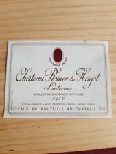 étiquette vin Chateau Romer