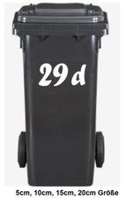 Numéros de maison autocollants adresse poubelles porte d'entrée boîte aux let...