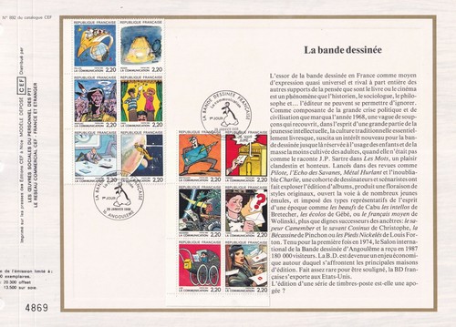 Document philatélique cef - document, a4