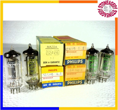 Vintage 12av6 tube - vintage, (hbc91)