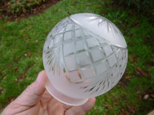 Rare globe verre taille - verre,