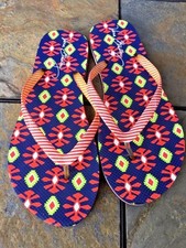 SHOE SALE on VERA BRADLEY Flip Flops Sandals Beach Flower Womens Shoes Sz 7 8