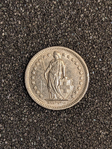 Monnaie suisse 2 franc - suisse,, 1/2