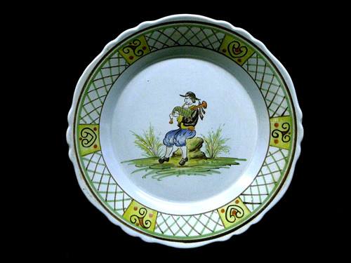 Ancienne assiette faïence - assiette,