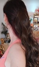 Sublime Queue de cheval à pince, couleur Marron foncé - 50cm