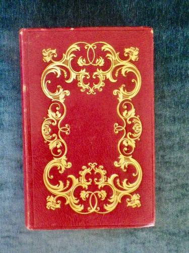 Livre ancien relié - cuir, rouge