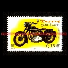 TERROT 500 RGST - FRANCE Moto Timbre Poste Stamp