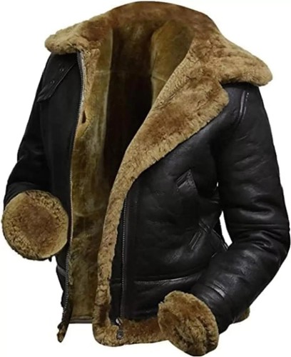 Veste cuir véritable - veste, noir