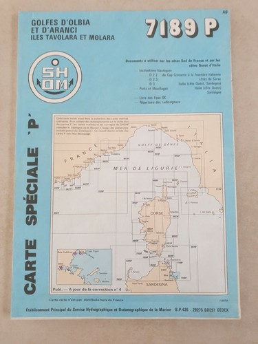 Carte maritime shom - maritime, 7189p