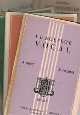 Ensemble de 5 livres de solfège  - CORNET - Années 60 - Musique