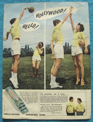 Publicité papier chewing - publicité,