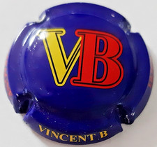 Capsule de champagne Vincent B  Bleu, jaune et rouge N°14h