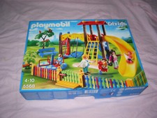 /// PLAYMOBIL 5568 SQUARE POUR ENFANTS BALANCOIRE TOBOGGAN ETAT NEUF //