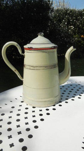 Cafetiere emaillee ancienne - cafetiere,