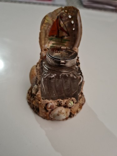 Encrier coquillages ancien - encrier,