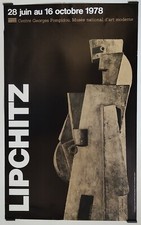 Lipochitz	Centre Georges Pompidou 1978 Affiche Originale Exposition Sculpture