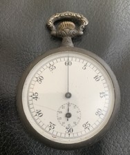 Ancien chronographe mécanique type montre de poche Chronomètre de sport 