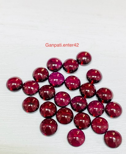 Grenat naturel rond cabochons - naturel,