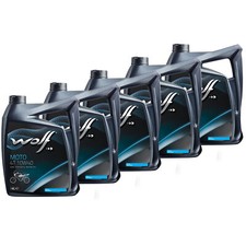 Huile Loup Moto 4T 29133 SAE 10W-40 5 X 4 Litre pour Adly/Herchee Arctic Can-Am