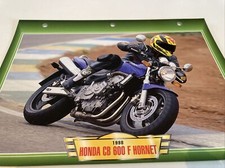 Honda CB600F Hornet 1998 600 CBF fiche carte moto passion collection Atlas