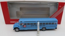 HERPA HO 1/87 BUS BLEU USA