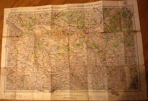 Ancienne carte routière - ancienne,