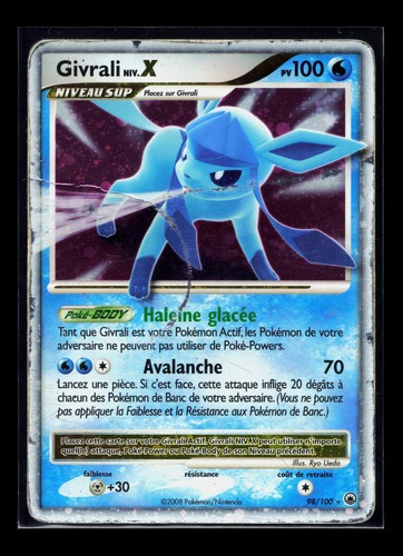 Carte pokémon givrali niv - carte, x