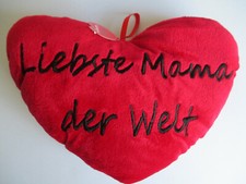 Cœur en Peluche, Coussin Coeur, Liebste Mama Du Monde, Jour de Mere ?