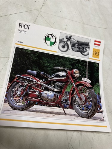 Puch 250 tfs 1953 - 250, carte