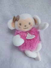 Doudou Ouistiti Singe Rose Minizoo DOUDOU ET COMPAGNIE 15 cm tbe