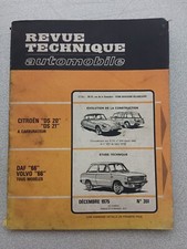Rta Revue Technique Automobile Études Daf 66 Volvo Tous Modèles Ds20 Ds21 N351