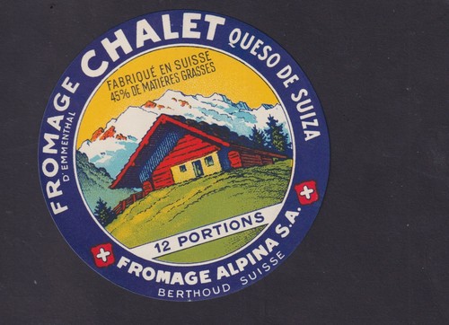 Ancienne étiquette fromage - étiquette,