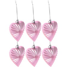  6 Pcs Coeur A Suspendre Décorations De La Saint-Valentin Forme Du Cœur