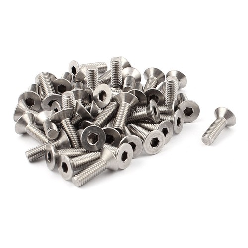M6x15mm hexagonale droit - m6x15mm, acier