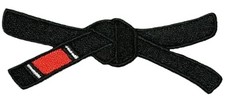 Patch ceinture noir BJJ brodé
