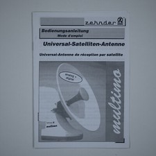 mode d'emploi pour parabole Zehnder