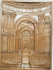 O6473 Plaque Robert Courrier Professeur Collège Secretaire Perpétuel SPL