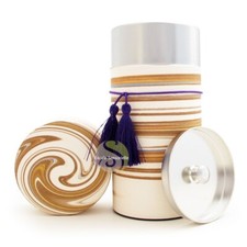 Boite à thé washi caramel