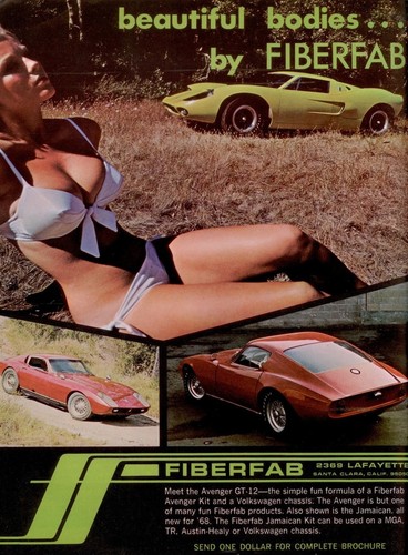 1968 fiberfab car bodies wall - bodies,