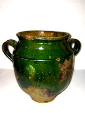 POT A GRAISSE VERT TERRE CUITE